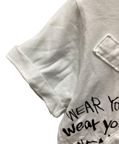 COMME des GARCONS（コムデギャルソン）COMME des GARCONS (コムデギャルソン) 16SS Message print T-shirt／メッセージプリントTシャツ ホワイト サイズ:Sの古着・服飾アイテム