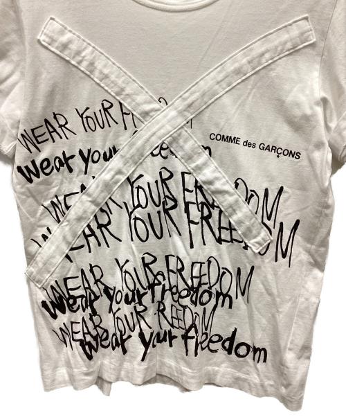 COMME des GARCONS（コムデギャルソン）COMME des GARCONS (コムデギャルソン) 16SS Message print T-shirt／メッセージプリントTシャツ ホワイト サイズ:Sの古着・服飾アイテム