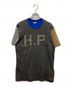 COMME des GARCONS HOMME PLUSコムデギャルソンオムプリュス）の古着「スタッズロゴＴシャツ」｜グレー