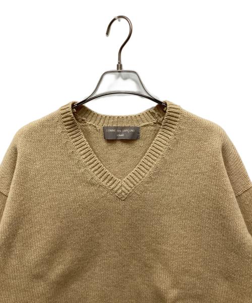 COMME des GARCONS HOMME（コムデギャルソン オム）COMME des GARCONS HOMME (コムデギャルソン オム) AD1989Vネックニット ベージュ サイズ:なしの古着・服飾アイテム