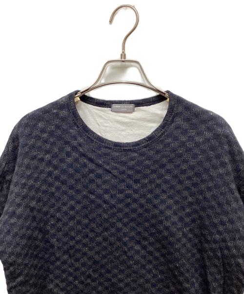 COMME des GARCONS HOMME（コムデギャルソン オム）COMME des GARCONS HOMME (コムデギャルソン オム) ダブルフェイスTシャツ ネイビー サイズ:表記無しの古着・服飾アイテム
