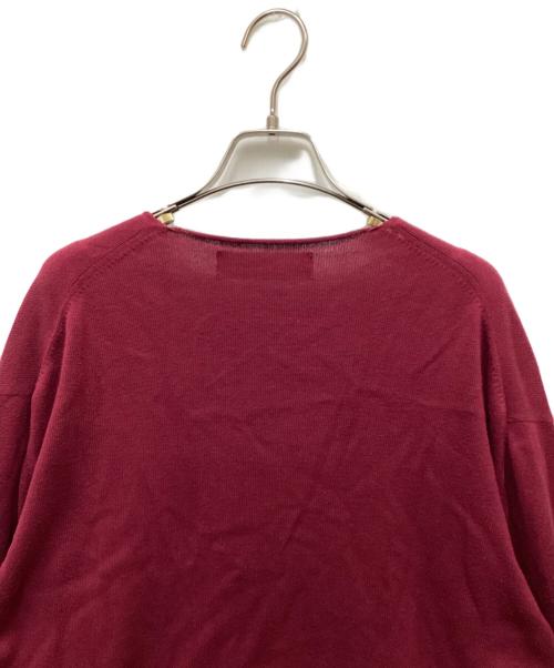 COMME des GARCONS HOMME（コムデギャルソン オム）COMME des GARCONS HOMME (コムデギャルソン オム) AD2000スクエア柄ジップカーディガン レッド サイズ:記載なしの古着・服飾アイテム