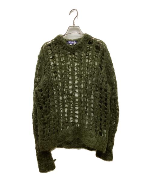 COMME des GARCONS JUNYA WATANABE MAN（コム デ ギャルソン ジュンヤ ワタナベ マン）COMME des GARCONS JUNYA WATANABE MAN (コム デ ギャルソン ジュンヤ ワタナベ マン) メッシュニット グリーン サイズ:Mの古着・服飾アイテム