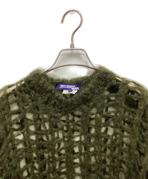 COMME des GARCONS JUNYA WATANABE MAN（コム デ ギャルソン ジュンヤ ワタナベ マン）COMME des GARCONS JUNYA WATANABE MAN (コム デ ギャルソン ジュンヤ ワタナベ マン) メッシュニット グリーン サイズ:Mの古着・服飾アイテム