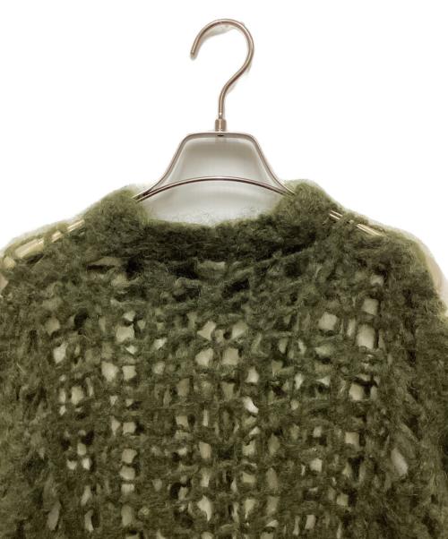 COMME des GARCONS JUNYA WATANABE MAN（コム デ ギャルソン ジュンヤ ワタナベ マン）COMME des GARCONS JUNYA WATANABE MAN (コム デ ギャルソン ジュンヤ ワタナベ マン) メッシュニット グリーン サイズ:Mの古着・服飾アイテム