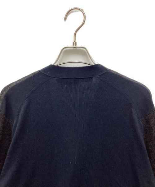 COMME des GARCONS JUNYA WATANABE MAN（コム デ ギャルソン ジュンヤ ワタナベ マン）COMME des GARCONS JUNYA WATANABE MAN (コム デ ギャルソン ジュンヤ ワタナベ マン) 切替ニットカーディガン ブラック サイズ:Lの古着・服飾アイテム