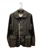 COMME des GARCONSコムデギャルソン）の古着「AD2013丸襟シアージャケット」｜ブラック