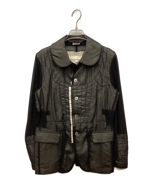 COMME des GARCONS（コムデギャルソン）COMME des GARCONS (コムデギャルソン) AD2013丸襟シアージャケット ブラック サイズ:Sの古着・服飾アイテム