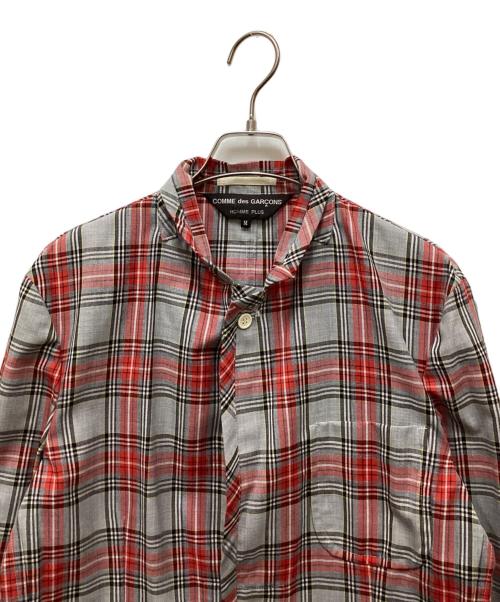 COMME des GARCONS HOMME PLUS（コムデギャルソンオムプリュス）COMME des GARCONS HOMME PLUS (コムデギャルソンオムプリュス) チェックジャケット レッド×グレー サイズ:Mの古着・服飾アイテム
