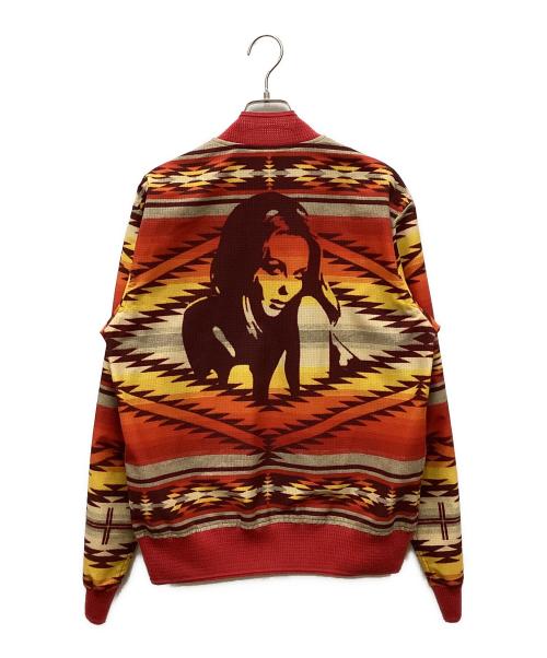 Hysteric Glamour（ヒステリックグラマー）Hysteric Glamour (ヒステリックグラマー) ネイティブ柄ジャケット レッド サイズ:Mの古着・服飾アイテム