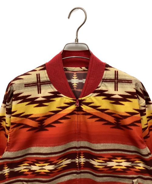 Hysteric Glamour（ヒステリックグラマー）Hysteric Glamour (ヒステリックグラマー) ネイティブ柄ジャケット レッド サイズ:Mの古着・服飾アイテム