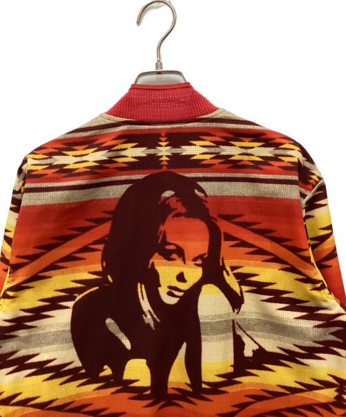 Hysteric Glamour（ヒステリックグラマー）Hysteric Glamour (ヒステリックグラマー) ネイティブ柄ジャケット レッド サイズ:Mの古着・服飾アイテム