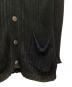 中古・古着 COMME des GARCONS HOMME (コムデギャルソン オム) リネンリブニットカーディガン ブラック サイズ:表記なし：12000円