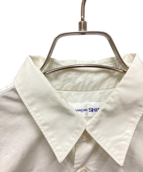 COMME des GARCONS SHIRT（コムデギャルソンシャツ）COMME des GARCONS SHIRT (コムデギャルソンシャツ) スタッズ×チェーンプリントシャツ ホワイト サイズ:Sの古着・服飾アイテム
