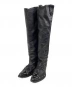 JUNYA WATANABE MAN PINKジュンヤワタナベマン ピンク）の古着「スタッズロングブーツ」｜ブラック