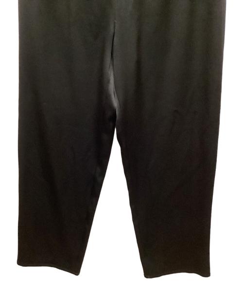 GALERIE VIE（ギャルリーヴィー）GALERIE VIE (ギャルリーヴィー) バックサテンアムンゼンイージーストレートパンツ ブラック サイズ:36の古着・服飾アイテム