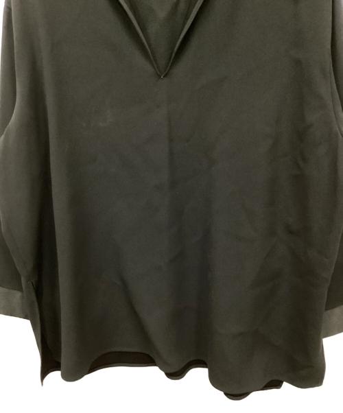 GALERIE VIE（ギャルリーヴィー）GALERIE VIE (ギャルリーヴィー) バックサテンアムンゼン カフタンプルオーバーブラウス ブラック サイズ:Freeの古着・服飾アイテム