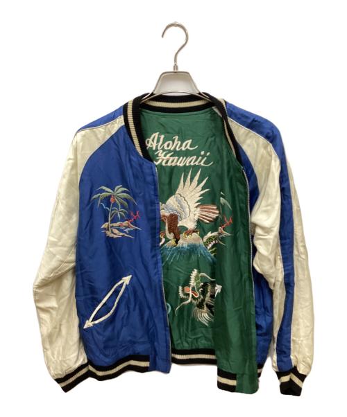 東洋エンタープライズ（トウヨウエンタープライズ）東洋エンタープライズ (トウヨウエンタープライズ) リバーシブルスーベニアジャケット ブルー×グリーン サイズ:Lの古着・服飾アイテム