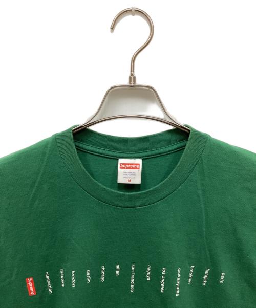 SUPREME（シュプリーム）SUPREME (シュプリーム) Location Tee/ロケーションTシャツ グリーン サイズ:Mの古着・服飾アイテム