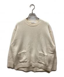 ebure（エブール）の古着「コットンカシミヤニットセーター」｜ホワイト