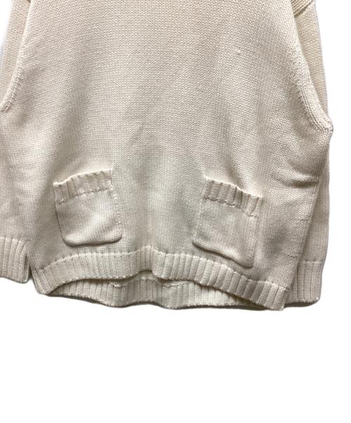 ebure（エブール）ebure (エブール) コットンカシミヤニットセーター ホワイト サイズ:36の古着・服飾アイテム