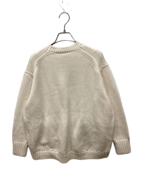 ebure（エブール）ebure (エブール) コットンカシミヤニットセーター ホワイト サイズ:36の古着・服飾アイテム