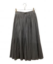 ebure（エブール）の古着「リンクボイルマキシギャザースカート」｜グレー