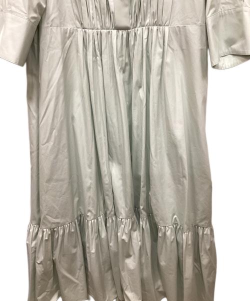 ebure（エブール）ebure (エブール) ボタニカルコットンシルクシャツワンピース ミントグリーン サイズ:36の古着・服飾アイテム