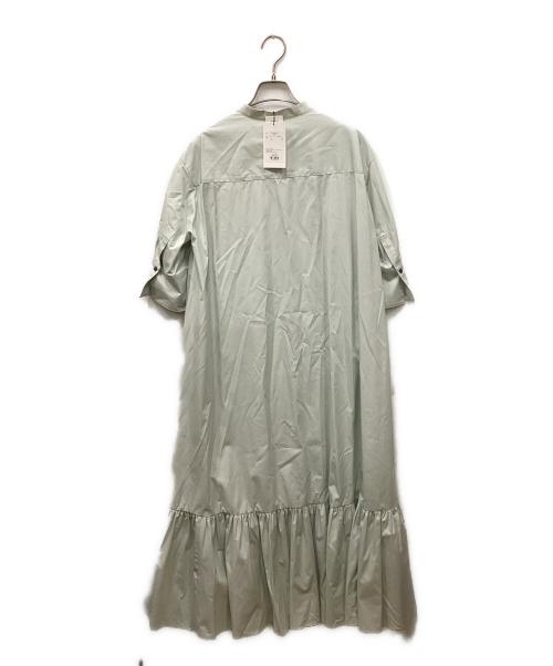 ebure（エブール）ebure (エブール) ボタニカルコットンシルクシャツワンピース ミントグリーン サイズ:36の古着・服飾アイテム