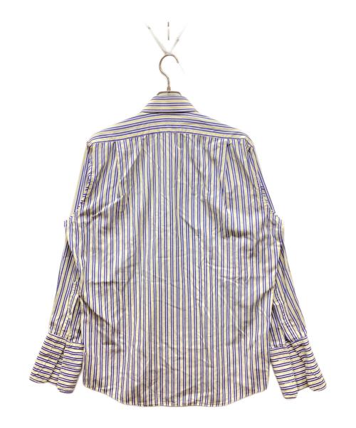 Burberry's（バーバリー）Burberry's (バーバリーズ) ダブルカフスドレスシャツ ブルー サイズ:15.5-34の古着・服飾アイテム