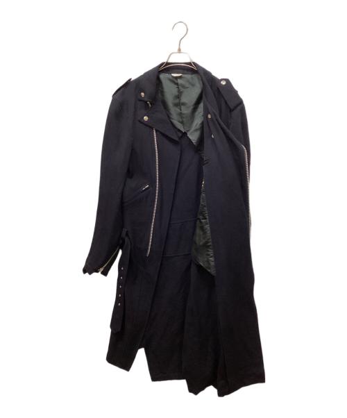 COMME des GARCONS HOMME PLUS（コムデギャルソンオムプリュス）COMME des GARCONS HOMME PLUS (コムデギャルソンオムプリュス) ネジレライダースコート ネイビー サイズ:Lの古着・服飾アイテム