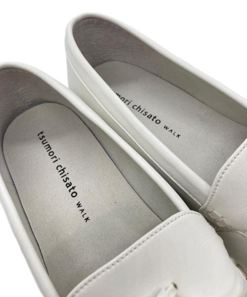 tsumori chisato walk（ツモリチサトウォーク）tsumori chisato walk (ツモリチサトウォーク) タッセルローファー ホワイト サイズ:24.5cmの古着・服飾アイテム
