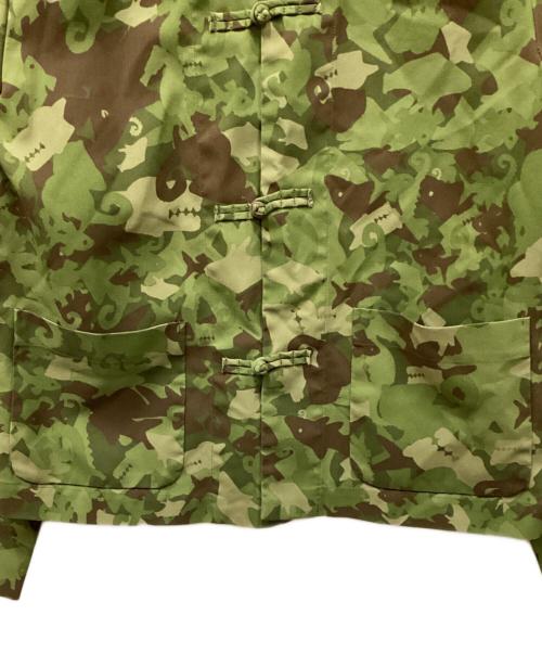 BLACK COMME des GARCONS（ブラックコムデギャルソン）BLACK COMME des GARCONS (ブラックコムデギャルソン) カモフラチャイナシャツ グリーン サイズ:Sの古着・服飾アイテム