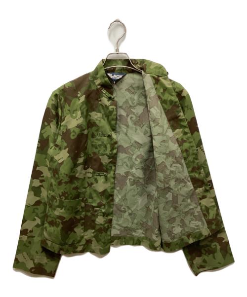 BLACK COMME des GARCONS（ブラックコムデギャルソン）BLACK COMME des GARCONS (ブラックコムデギャルソン) カモフラチャイナシャツ グリーン サイズ:Sの古着・服飾アイテム