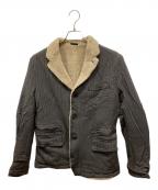 COMME des GARCONS HOMMEコムデギャルソン オム）の古着「ボアジャケット」｜グレー