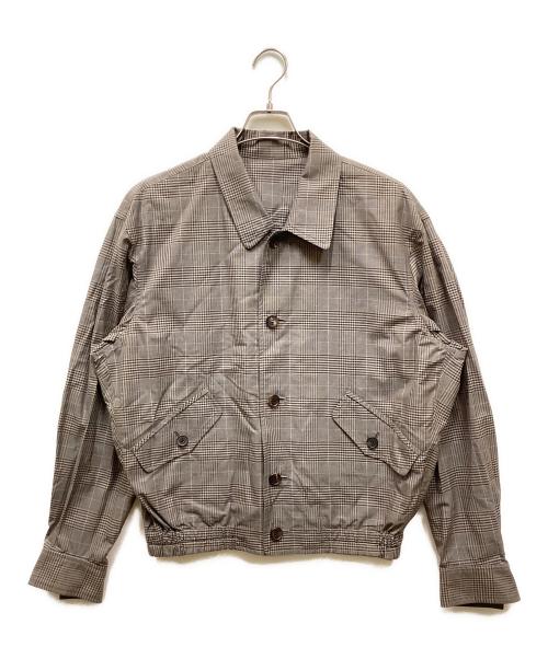 ISSEY MIYAKE（イッセイミヤケ）ISSEY MIYAKE (イッセイミヤケ) チェック柄スイングトップ グレー サイズ:Mの古着・服飾アイテム