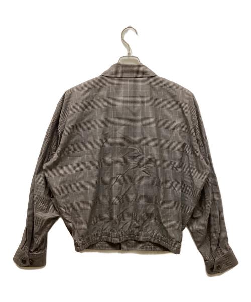 ISSEY MIYAKE（イッセイミヤケ）ISSEY MIYAKE (イッセイミヤケ) チェック柄スイングトップ グレー サイズ:Mの古着・服飾アイテム