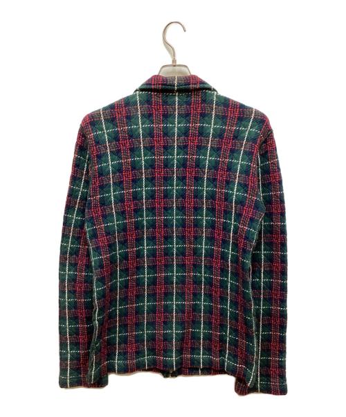 COMME des GARCONS HOMME PLUS（コムデギャルソンオムプリュス）COMME des GARCONS HOMME PLUS (コムデギャルソンオムプリュス) キルトリバーシブルジップジャケット グリーン サイズ:Sの古着・服飾アイテム