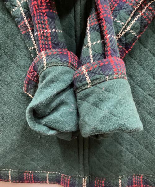 COMME des GARCONS HOMME PLUS（コムデギャルソンオムプリュス）COMME des GARCONS HOMME PLUS (コムデギャルソンオムプリュス) キルトリバーシブルジップジャケット グリーン サイズ:Sの古着・服飾アイテム