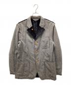 COMME des GARCONS HOMME PLUSコムデギャルソンオムプリュス）の古着「AD2002パイルライナーインサイドアウトジャケット」｜グレー
