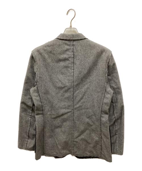 COMME des GARCONS HOMME PLUS（コムデギャルソンオムプリュス）COMME des GARCONS HOMME PLUS (コムデギャルソンオムプリュス) AD2002パイルライナーインサイドアウトジャケット グレー サイズ:Mの古着・服飾アイテム