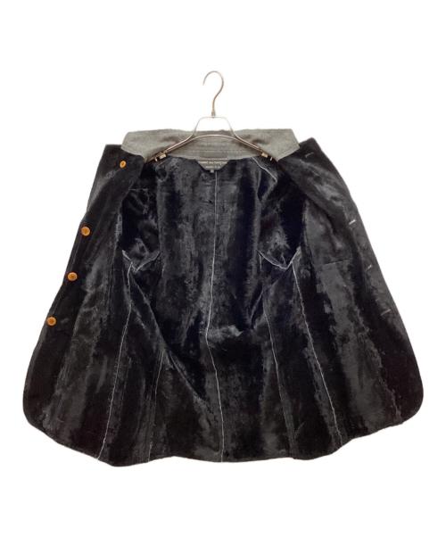 COMME des GARCONS HOMME PLUS（コムデギャルソンオムプリュス）COMME des GARCONS HOMME PLUS (コムデギャルソンオムプリュス) AD2002パイルライナーインサイドアウトジャケット グレー サイズ:Mの古着・服飾アイテム