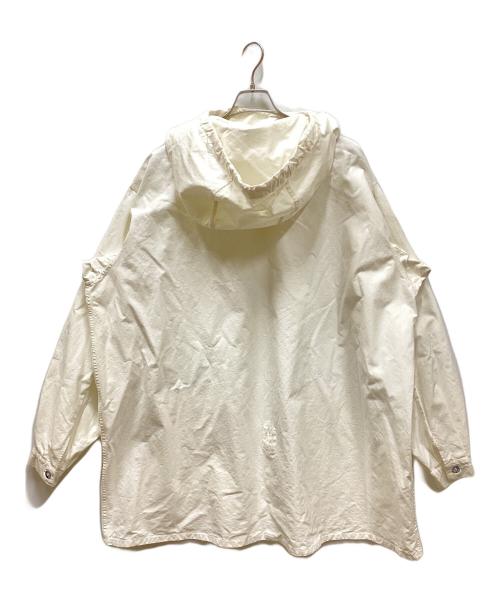 スウェーデン軍（スウェーデングン）スウェーデン軍 (スウェーデングン) 40sスノーアノラックパーカーメタルボタン ホワイト サイズ:3の古着・服飾アイテム