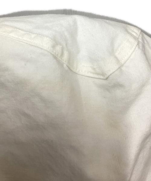 スウェーデン軍（スウェーデングン）スウェーデン軍 (スウェーデングン) 40sスノーアノラックパーカーメタルボタン ホワイト サイズ:3の古着・服飾アイテム