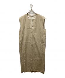 KAGURE（カグレ）の古着「リネンレーヨンスキッパーワンピース」｜アイボリー