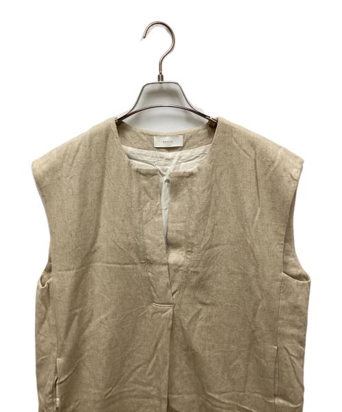 KAGURE（カグレ）KAGURE (カグレ) リネンレーヨンスキッパーワンピース アイボリーの古着・服飾アイテム