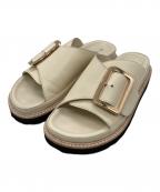 MOHIモヒ）の古着「SLOBE別注バックルサンダル」｜ホワイト