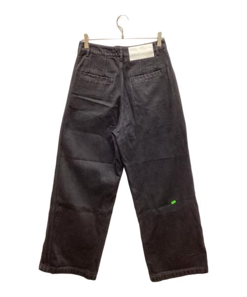 adidas（アディダス）adidas (アディダス) KSENIA SCHNAIDER (クセニア シュナイダー) サイドラインデニムパンツ ブラック サイズ:29の古着・服飾アイテム