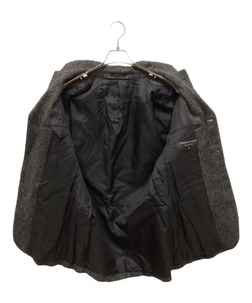 COMME des GARCONS HOMME PLUS（コムデギャルソンオムプリュス）COMME des GARCONS HOMME PLUS (コムデギャルソンオムプリュス) AD2003ヘリンボーン切替3Bジャケット グレー サイズ:Mの古着・服飾アイテム