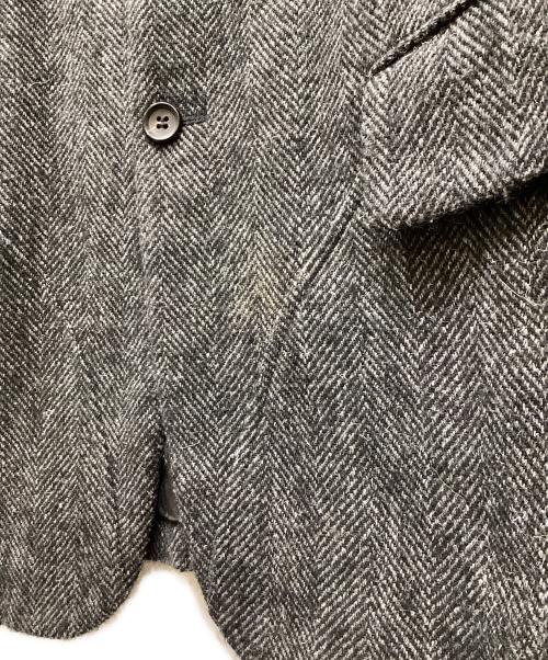 COMME des GARCONS HOMME PLUS（コムデギャルソンオムプリュス）COMME des GARCONS HOMME PLUS (コムデギャルソンオムプリュス) AD2003ヘリンボーン切替3Bジャケット グレー サイズ:Mの古着・服飾アイテム